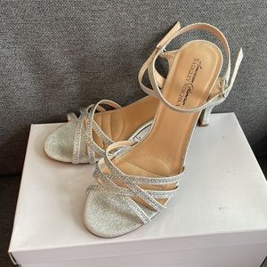 Silver Shoes; 1.5-2” heal